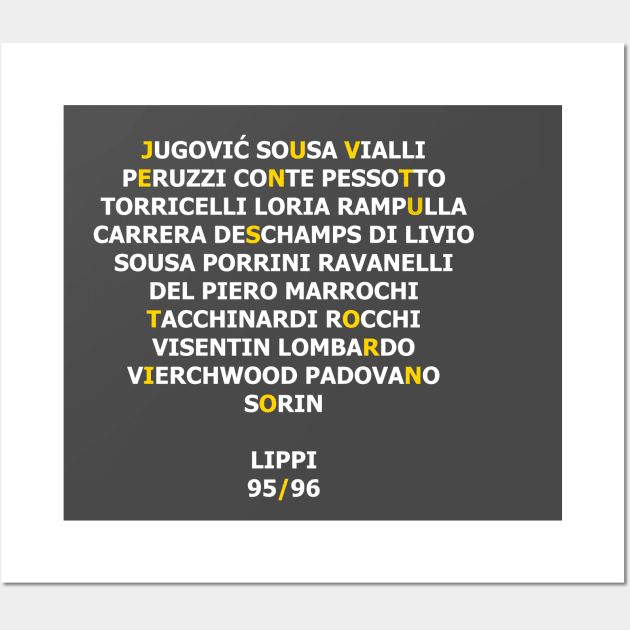 Juventus 95/96 Wall Art by tbajcer